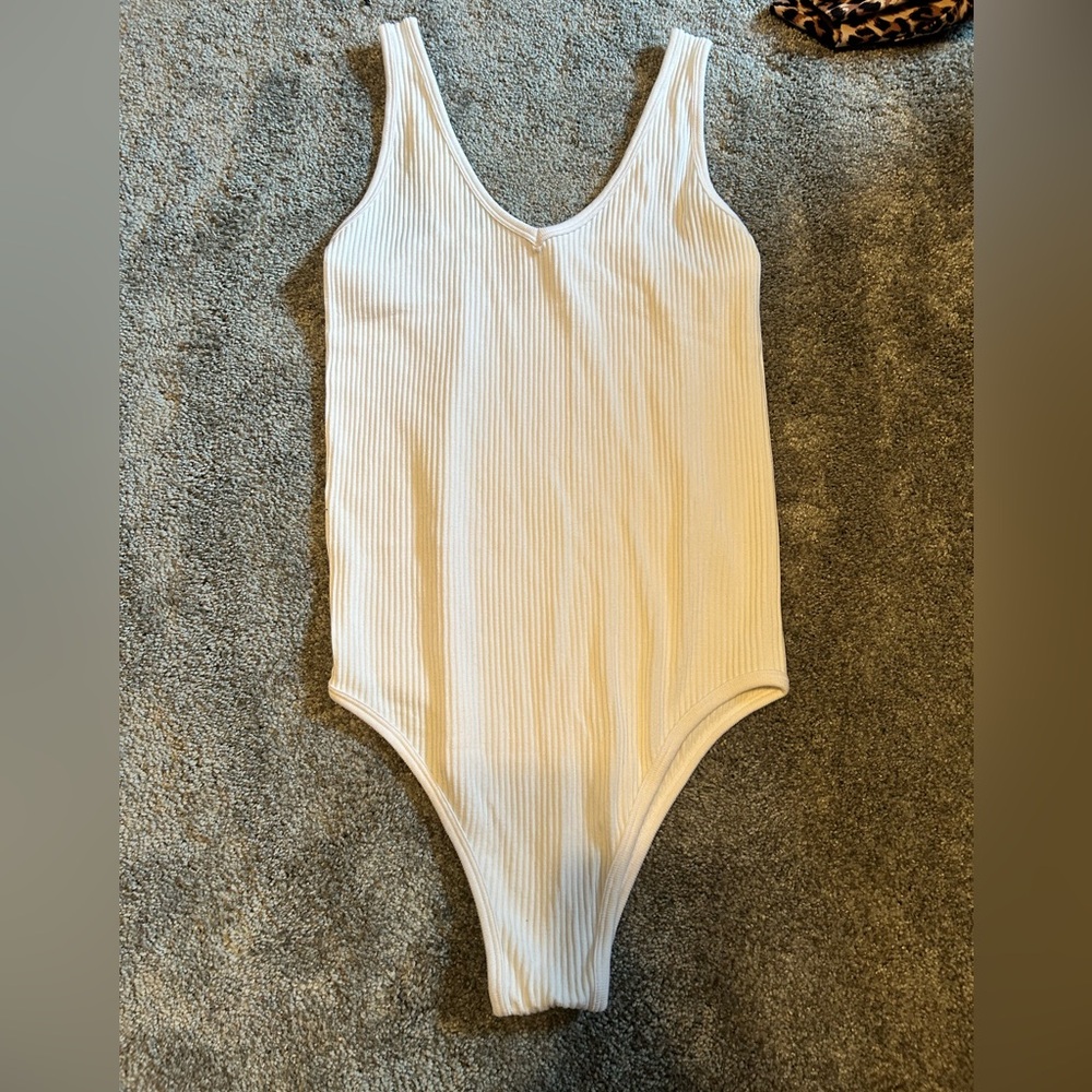 Love Charm White Bodysuit